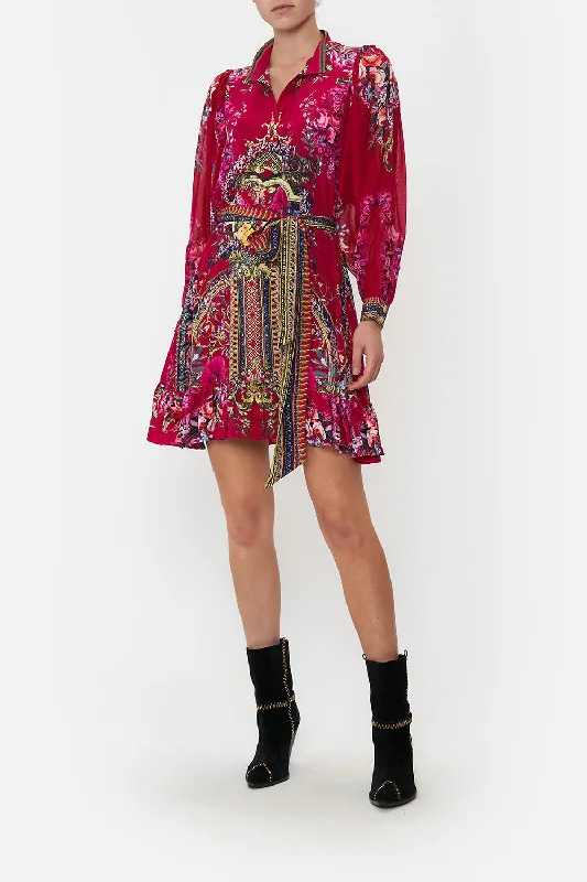 DROP SLEEVE SHIRT DRESS BOHEME BLOOMS