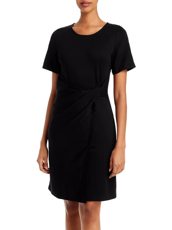 Maddy Womens Short Sleeve Short Wear to Work Dress