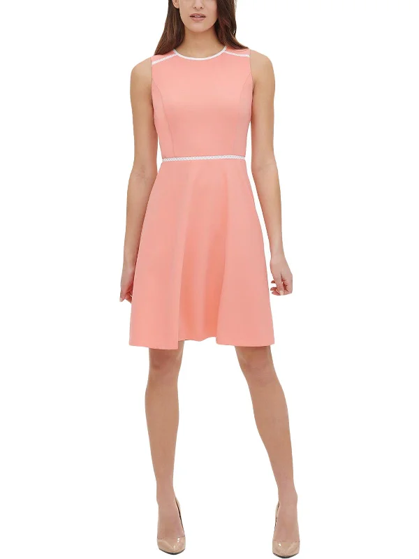 Womens Mini Scuba Fit & Flare Dress