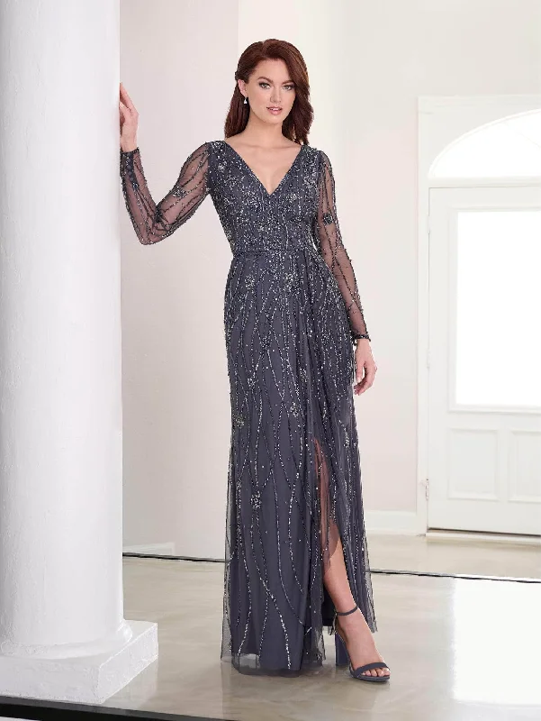 Adrianna Papell Platinum 40454 - Beaded Evening Gown