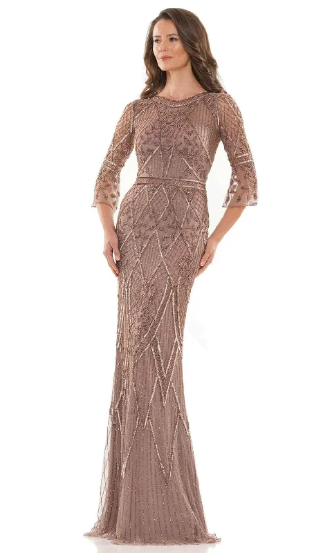 Marsoni by Colors MV1202 - Beaded Bell Sleeve Evening Dress