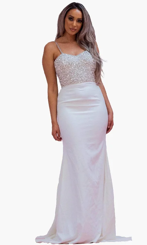 Chic and Holland BM1345 - Embellished Sweetheart Formal Gown