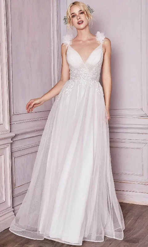 Ladivine Bridal CD971W - V-neck Bridal Gown